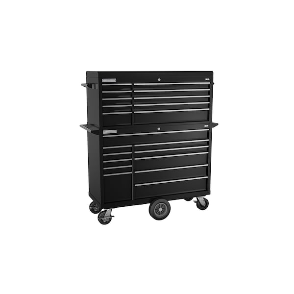 Champion Tool Storage FMPro Top Chest/Cabinet and Cart, 21 Drawer, Black, Steel, 54 in W x 20 in D FMP5421MC-BK - main